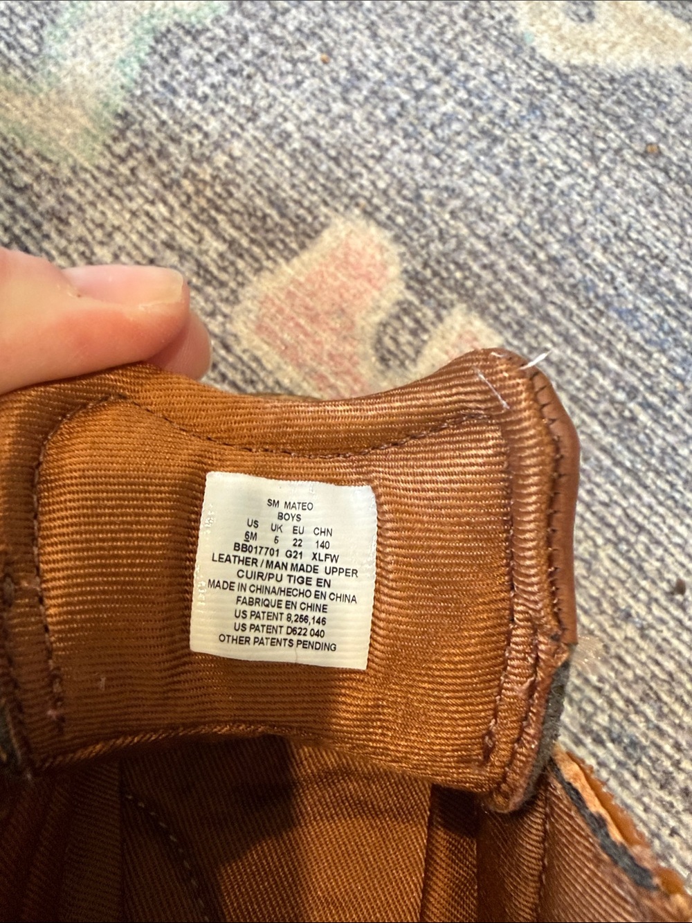 Stride Rite Toddler Brown Hook & Loop Leather-Look Boots - Picture 6 of 6